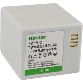 Kastar 2-Pack A-2 7.2V 4800mAh Rechargeable Li-ion Battery Replacement for Arlo A-2 A2, VMA4400C, VMA4410, VMA4410-10000S, VML4030, VML4430, 308-10030-01, 308-10032-01, Arlo Go Mobile Security Camera