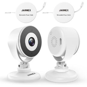 4MP Indoor Smart Home Security Camera, Baby/Pet Camera Monitor, Type-C Retractable Cable, Easy to Move, Bluetooth Quick Link, 2 Way Audio, Motion Detection, Works with Alexa & Google Home (1)