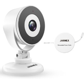 4MP Indoor Smart Home Security Camera, Baby/Pet Camera Monitor, Type-C Retractable Cable, Easy to Move, Bluetooth Quick Link, 2 Way Audio, Motion Detection, Works with Alexa & Google Home (1)