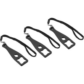 PATIKIL Camera Screw Spanner, 3 Pack Aluminium Camera Tighten Knob Bolt Nut Screw Wrench with Lanyard for Action Camera, Black