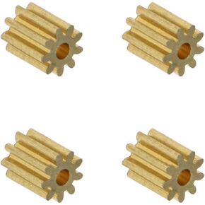 Motor Copper Pinion Gear 9 Teeth 1 5mm Hole Diameter 0 4 Module for Drone Airplane DIY Toy Model Spare Parts Pack of