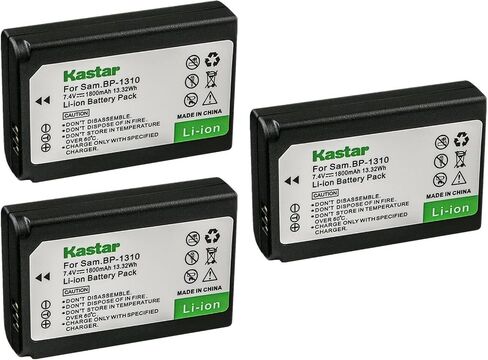 Kastar Battery 1-Pack Replacement for Samsung BP1310 BP-1310 BP-1310EP, ED-BP1310 EDBP1310 Battery, Samsung BC1310 BC-1310 Charger, Samsung NX5, NX10, NX11, NX20, NX100 Cameras in Saudi Arabia