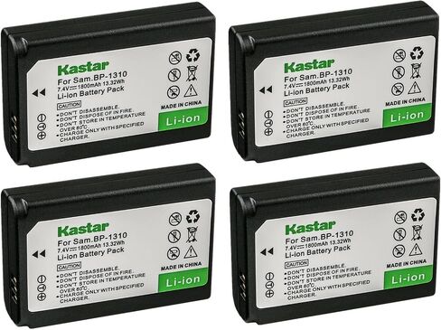 Kastar Battery 1-Pack Replacement for Samsung BP1310 BP-1310 BP-1310EP, ED-BP1310 EDBP1310 Battery, Samsung BC1310 BC-1310 Charger, Samsung NX5, NX10, NX11, NX20, NX100 Cameras in Saudi Arabia