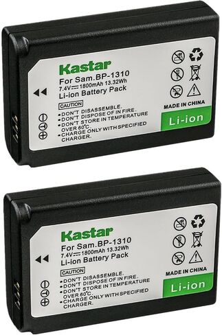 Kastar Battery 1-Pack Replacement for Samsung BP1310 BP-1310 BP-1310EP, ED-BP1310 EDBP1310 Battery, Samsung BC1310 BC-1310 Charger, Samsung NX5, NX10, NX11, NX20, NX100 Cameras in Saudi Arabia