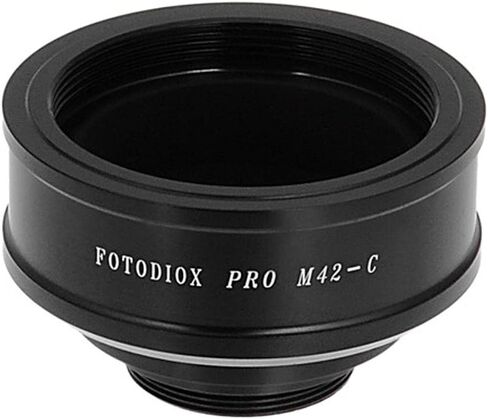 محول تركيب عدسة Fotodiox Pro متوافق مع M42 النوع 2 وعدسات مختارة من النوع 1 لكاميرات C-Mount in Saudi Arabia