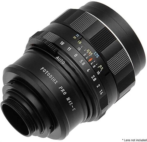 محول تركيب عدسة Fotodiox Pro متوافق مع M42 النوع 2 وعدسات مختارة من النوع 1 لكاميرات C-Mount in Saudi Arabia
