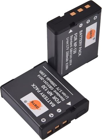 استبدال DSTE لبطارية 2X NP-130 المتوافقة مع Casio Exilim EX-ZR3700 EX-ZR800 EX-ZR850 EX-ZR1000 EX-ZR1200 EX-ZS1500 EX-10 EX-100 EX-H30 EX-ZR100 EX-ZR200 EX-ZR300 EX-ZR400 ZR500 ZR510 in Saudi Arabia