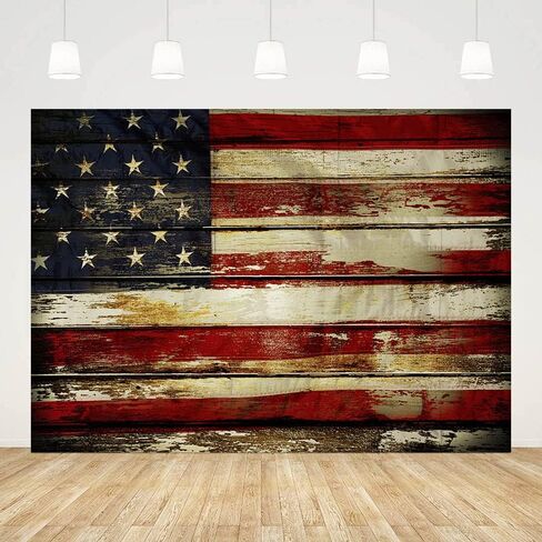MEHOFOND 4th of July Backdrop Patriotic Backdrop for Photography Independence Day Retro USA Flag Memorial National Day Party Banner Decorations Patriotic Veterans Day Prom Background Props 8x6ft in Saudi Arabia