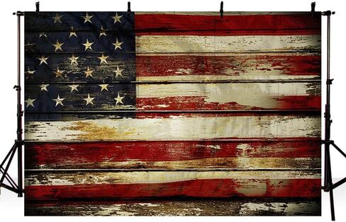 MEHOFOND 4th of July Backdrop Patriotic Backdrop for Photography Independence Day Retro USA Flag Memorial National Day Party Banner Decorations Patriotic Veterans Day Prom Background Props 8x6ft in Saudi Arabia
