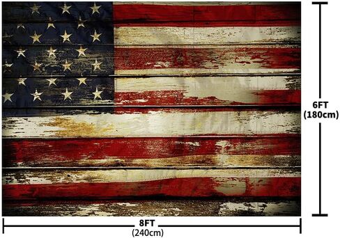 MEHOFOND 4th of July Backdrop Patriotic Backdrop for Photography Independence Day Retro USA Flag Memorial National Day Party Banner Decorations Patriotic Veterans Day Prom Background Props 8x6ft in Saudi Arabia
