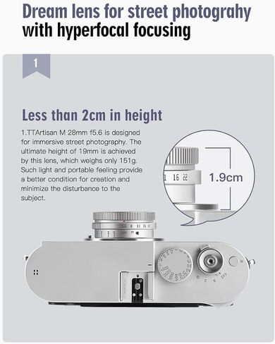 TTArtisan M28mm F5.6 إطار كامل فتحة كبيرة عدسات يدوية لكاميرات Leica M Mount M240 M3 M6 M7 M9 M9P M10 أسود نحاسي in Saudi Arabia