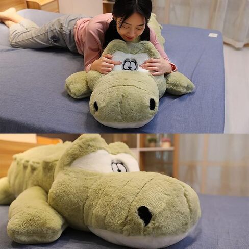 Hofun4U Alligator Plush Pillow, 67 inch Alligator Stuffed Animal, Home Decor Christmas Valentine’s Birthday Gift for Boys Girls Adults Kids (Green) in Kuwait