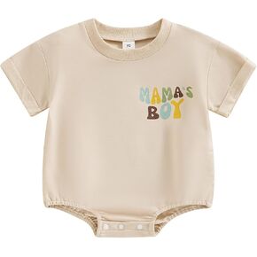 MOLZULAMS Newborn Baby Girl Boy Clothes Short Sleeve Auntie's Little Bestie Romper Crewneck Onesie Cute Summer Outfit in Kuwait