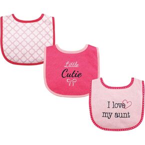 Luvable Friends Unisex Baby Cotton Terry Drooler Bibs with Fiber Filling