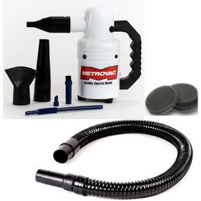 METROVAC ED500 Deluxe Electronics and Computer Duster/Cleaner Package - includes 20 Inch Extension Hose, Accessories, and 3 Extra Filters