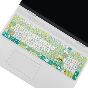 Cute Keyboard Cover for 15.6’’ HP Laptop 15-dw 15-dy 15-ef 15-da/db/bs 15-dy5033dx 15-dw0083wm 15-ef2126wm 15-da0014dx, Envy x360 15m-dr/ds 17-bs/bw, Pavilion 15-cs/cc, Cute Bunny