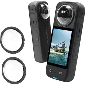 Lens Guard/Optical Glass Protector Cover for Insta360 X3,9H Hardness 92% high Transmittance Waterproof Anti-Scratch Anti-Drop dustproof