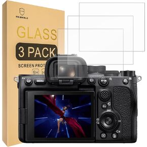 Mr.Shield Screen Protector compatible with Sony Alpha A7S III A7SIII 7S III Camera [Tempered Glass] [3-PACK] [Japan Glass with 9H Hardness]