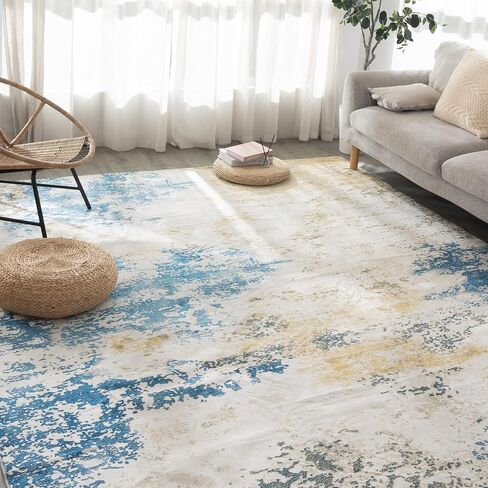Carvapet Hallway Runner Rug, 2x8 Non Slip Rug with Rubber Backing, Ultra Soft Low Pile Green Rugs, Runner for Hallway, Washable Modern Abstract Area Rug, Boho Non-Shedding Flurry Carpet in Kuwait