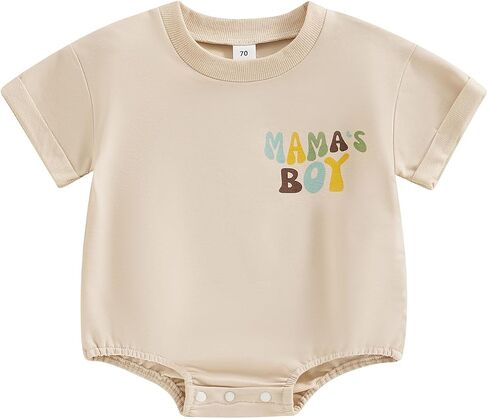 MOLZULAMS الوليد طفلة صبي ملابس قصيرة الأكمام العمة ليتل Bestie رومبير Crewneck نيسيي لطيف ملابس صيفية in Kuwait