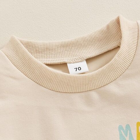 MOLZULAMS الوليد طفلة صبي ملابس قصيرة الأكمام العمة ليتل Bestie رومبير Crewneck نيسيي لطيف ملابس صيفية in Kuwait