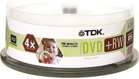 TDK DVD+RW 4X 4.7GB (25-Pack Spindle) in Saudi Arabia