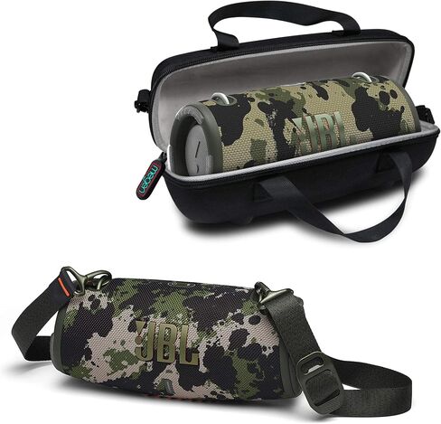 JBL Xtreme 3 Portable Bluetooth Speaker - Powerful Sound & Deep Bass - IP67 Waterproof - Pair with Multiple Speakers - Wireless Bluetooth Speaker Bundle with Megen Protective Hardshell Case(Camo) in Saudi Arabia