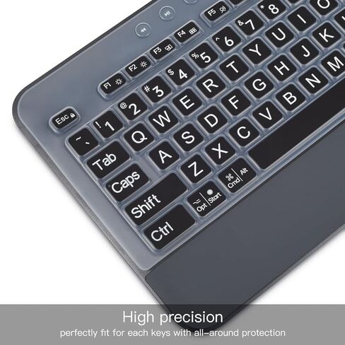 غطاء لوحة المفاتيح لـ Logitech Signature K650 Comfort غطاء حماية لوحة المفاتيح اللاسلكية كامل الحجم، ملحقات Logitech Signature K650، شفاف in Kuwait