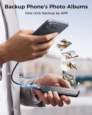 NEWQ بصمة الإصبع البيومترية SSD الخارجية: محرك أقراص الحالة الصلبة الذي يعمل باللمس سعة 1 تيرابايت، جهاز قرص صلب للتخزين المحمول مع سرعة نقل سريعة لأجهزة iOS وAndroid وMac وWindows Phone | لاب توب | الكمبيوتر | آيباد برو in Kuwait