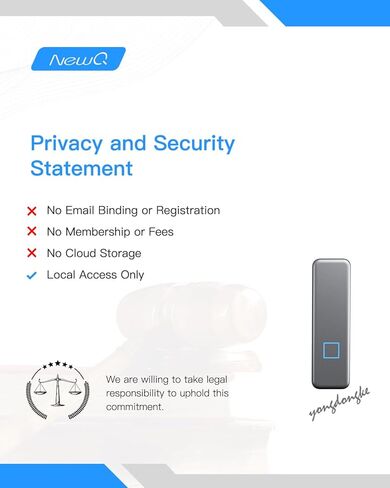 NEWQ بصمة الإصبع البيومترية SSD الخارجية: محرك أقراص الحالة الصلبة الذي يعمل باللمس سعة 1 تيرابايت، جهاز قرص صلب للتخزين المحمول مع سرعة نقل سريعة لأجهزة iOS وAndroid وMac وWindows Phone | لاب توب | الكمبيوتر | آيباد برو in Kuwait