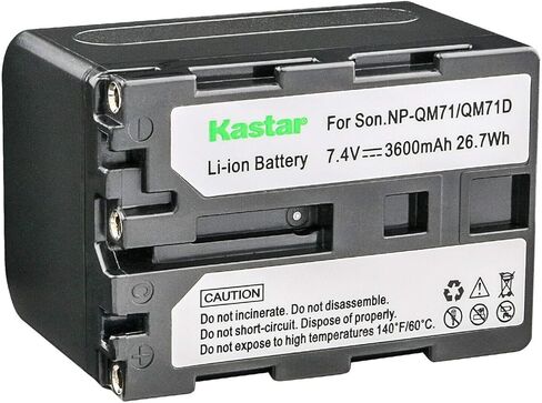 Kastar 3-Pack NP-QM71D Battery and LTD2 USB Charger Compatible with Sony CCD-TRV108 CCD-TRV116 CCD-TRV118 CCD-TRV126 GV-D1000 GV-D1000E Video Walkman CCD-TRV128 CCD-TRV138 CCD-TRV150 CCD-TRV208 Camera in Saudi Arabia