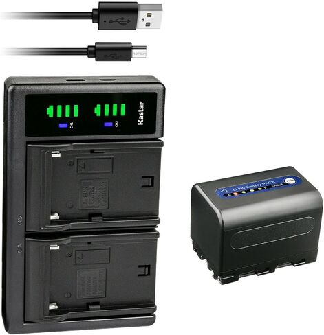 Kastar 3-Pack NP-QM71D Battery and LTD2 USB Charger Compatible with Sony CCD-TRV108 CCD-TRV116 CCD-TRV118 CCD-TRV126 GV-D1000 GV-D1000E Video Walkman CCD-TRV128 CCD-TRV138 CCD-TRV150 CCD-TRV208 Camera in Saudi Arabia