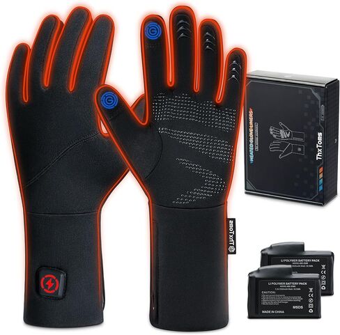 بطانات قفازات ساخنة من ThxToms هدية للرجال والنساء، قفازات شتوية رفيعة للغاية لتدفئة اليد تعمل باللمس للتنزه سيرًا على الأقدام وركوب الدراجات وركوب الدراجات in Kuwait