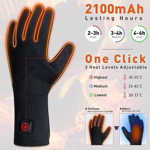 بطانات قفازات ساخنة من ThxToms هدية للرجال والنساء، قفازات شتوية رفيعة للغاية لتدفئة اليد تعمل باللمس للتنزه سيرًا على الأقدام وركوب الدراجات وركوب الدراجات in Kuwait