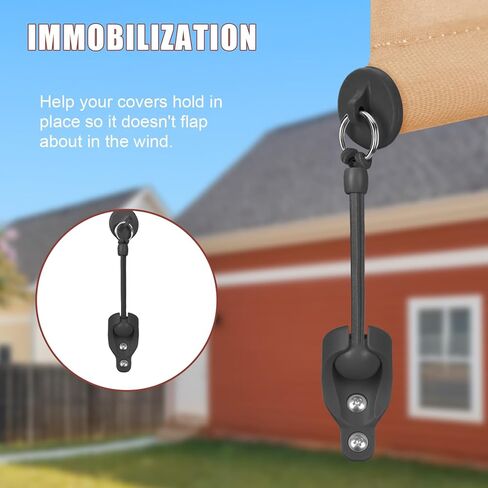 SeprochooSunshade Curtain Replacement Parts, Bungee Jumping kit, Suitable for Coolaroo's External Roller Blinds, and Compatible with Various Outdoor Sunshade Models(1set, Beige) in Kuwait