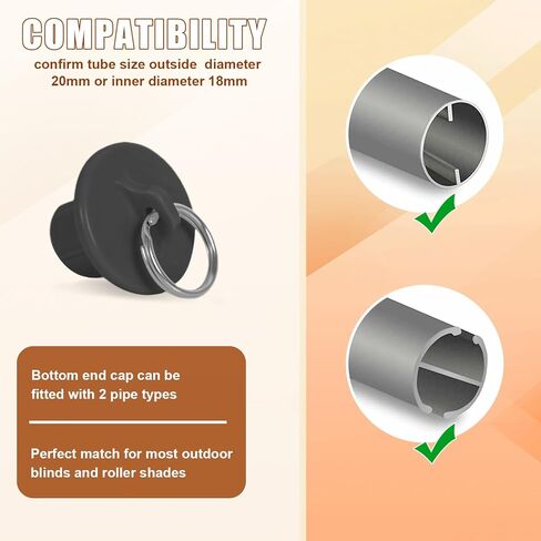 SeprochooSunshade Curtain Replacement Parts, Bungee Jumping kit, Suitable for Coolaroo's External Roller Blinds, and Compatible with Various Outdoor Sunshade Models(1set, Beige) in Kuwait