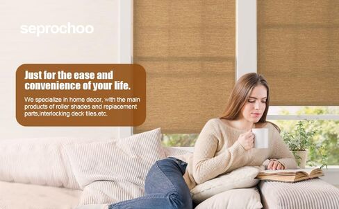 SeprochooSunshade Curtain Replacement Parts, Bungee Jumping kit, Suitable for Coolaroo's External Roller Blinds, and Compatible with Various Outdoor Sunshade Models(1set, Beige) in Kuwait