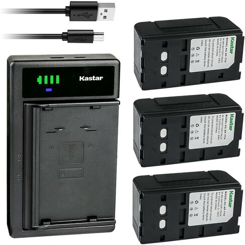 Kastar LTD2 USB NP-77H Battery Charger Compatible with Sony CCD-F330 CCD-F335 CCD-F34 CCD-F340 CCD-F35 CCD-F350 CCD-F350E CCD-F355E CCD-F36 CCD-F360 CCD-F365 CCD-F370E CCD-F375E CCD-F38 in Saudi Arabia