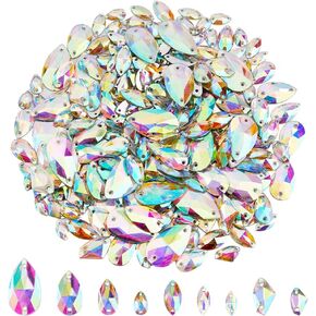 SUPERFINDINGS Acrylic Fishing Lures Attractor Horse Eye Teardrop Fishing Lures DIY Spinner Blades Fishing Lures Accessories for Lure Making Spinner Baits Making