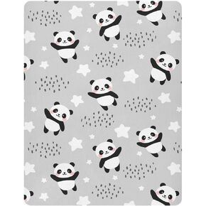 ATTX Fitted Crib Sheet Cute Cartoon Dog Paw Bone Baby Sheets for Standard Crib Toddler Mattress Cover, Soft Microfiber Breathable Mattress Cover,27" x 39" x 5"