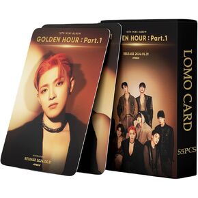ateez Album golden hour Part.1 photocards 55 Pcs ateez New Album golden hour Part.1 lomo Cards at eez Album Postcards at eez photocards Set