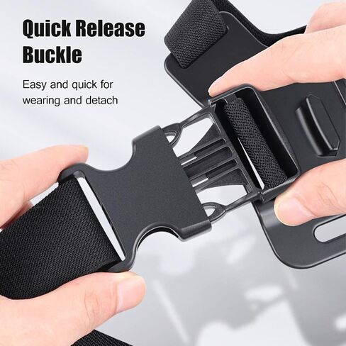حزام صدر 6 في 1 قابل للتعديل مع مشبك هاتف قابل للدوران بديل لكاميرات GoPro Hero10 9 8 7 6 5 4 Session 3+ 3 2 1 Fusion DJI OSMO للهواتف الذكية in Kuwait