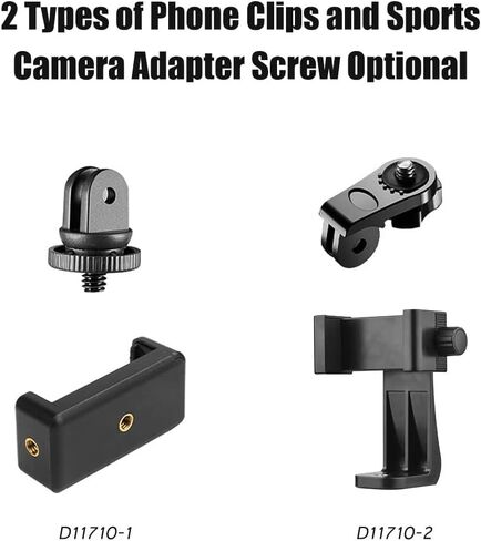 حزام صدر 6 في 1 قابل للتعديل مع مشبك هاتف قابل للدوران بديل لكاميرات GoPro Hero10 9 8 7 6 5 4 Session 3+ 3 2 1 Fusion DJI OSMO للهواتف الذكية in Kuwait