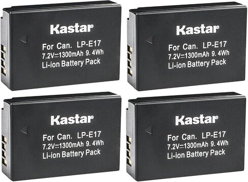 Kastar 1-Pack LP-E17 Battery Replacement for Canon EOS M3, EOS Rebel T6i, EOS Rebel T6s, EOS 750D, EOS 760D, EOS 8000D, Kiss X8i, EOS R8, EOS R50, EOS R100 Mirrorless Camera, BG-E18 Battery Grip in Saudi Arabia
