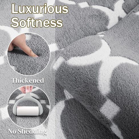 yj.gwl سجادة منطقة هندسية ناعمة لغرفة نوم البنات، 4x6 أقدام وردي مريح وحديث داخلي من إسفنج الذاكرة، سجاد رقيق قابل للغسل لغرفة المعيشة وغرفة الأطفال وغرفة اللعب وغرفة النوم وديكور الأرضية in Kuwait