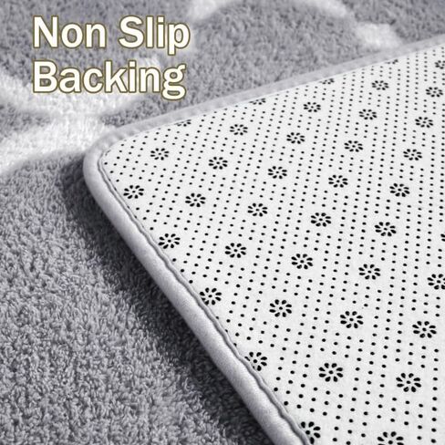 yj.gwl سجادة منطقة هندسية ناعمة لغرفة نوم البنات، 4x6 أقدام وردي مريح وحديث داخلي من إسفنج الذاكرة، سجاد رقيق قابل للغسل لغرفة المعيشة وغرفة الأطفال وغرفة اللعب وغرفة النوم وديكور الأرضية in Kuwait