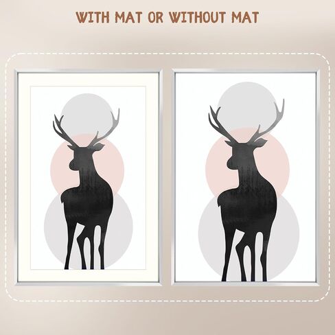 Space Art Deco, 11x14 Picture Frame Set of 3, Display Pictures 8x10 with Mat or 11x14 Without Mat, Wall Mounting Gallery Photo Frames, Gold in Kuwait