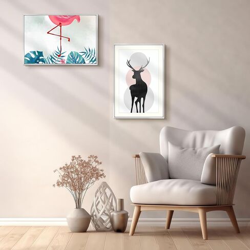 Space Art Deco, 11x14 Picture Frame Set of 3, Display Pictures 8x10 with Mat or 11x14 Without Mat, Wall Mounting Gallery Photo Frames, Gold in Kuwait