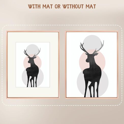 Space Art Deco, 11x14 Picture Frame Set of 3, Display Pictures 8x10 with Mat or 11x14 Without Mat, Wall Mounting Gallery Photo Frames, Gold in Kuwait
