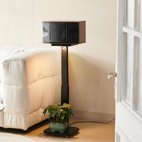 Bookshelf Speaker Stands Pair, Surround Sound Speaker Stand for Large Speakers, Adjustable Speaker Stand Extend 20'' to32'', Rear Speaker Stands Weight Up to 25lbs,1Pair. in Saudi Arabia